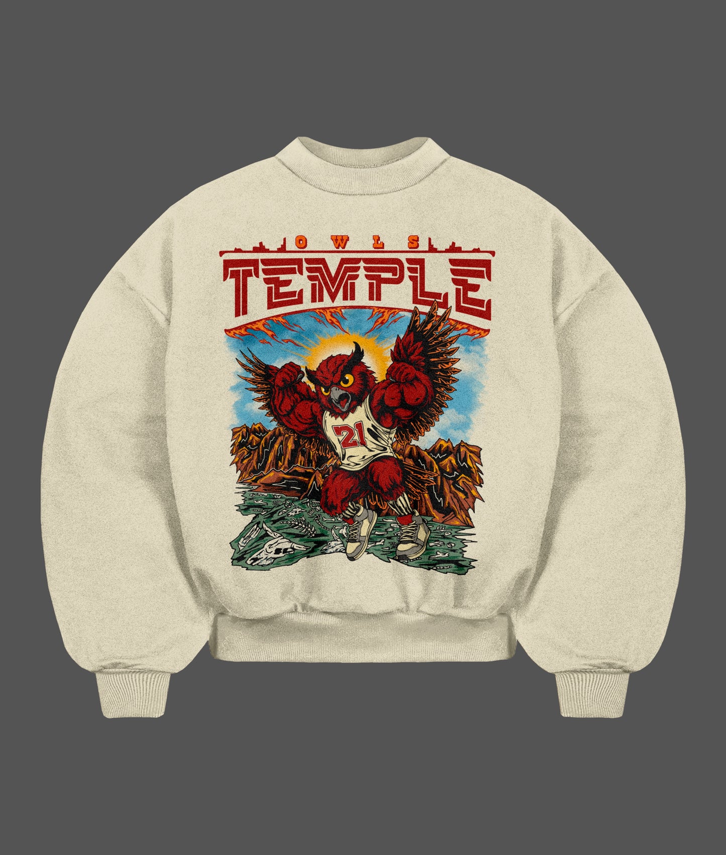 Temple Vintage Sweatshirt (Oversized)